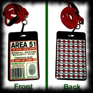 Area 51 Alien Security Badge Halloween Costume Idea