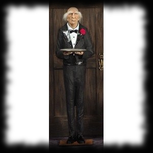 Animatronic Realistic Life Sized Halloween Butler Shakes