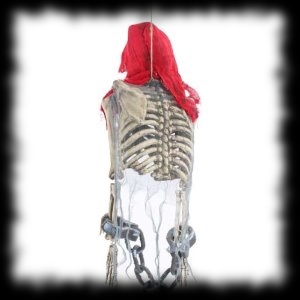 Deluxe Shackled Hanging Pirate Skeleton Prop