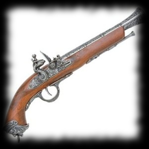Pirate Pistol Deluxe Realistic Replica Costume Accessory