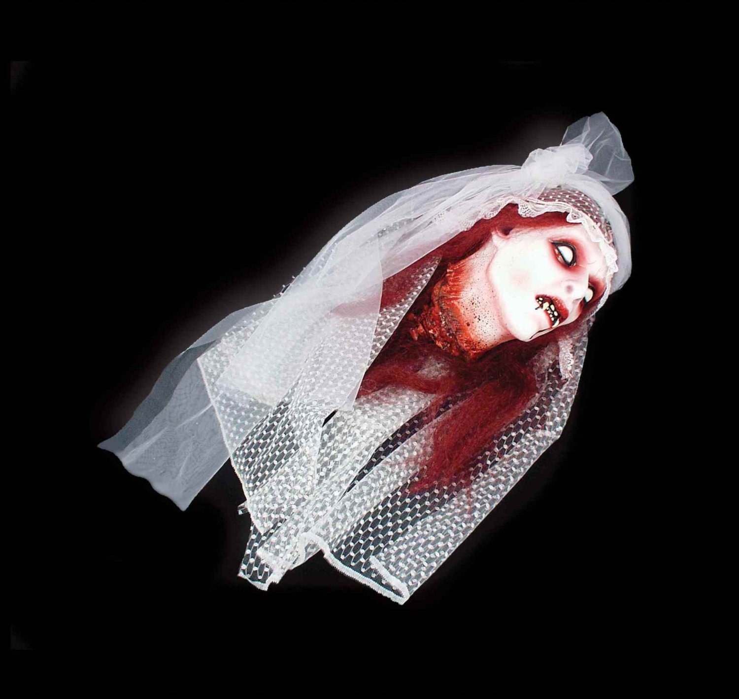 Vampire Bride Severed Head Halloween Party Prop