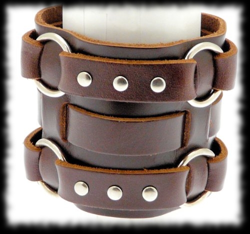 Vampire Hunter Leather Wrist Wrap Cuff Costume Accessory