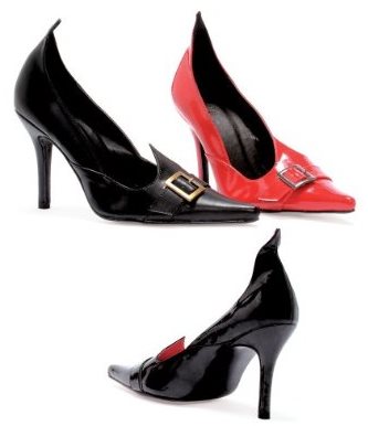 Women's Deluxe Red Witches Shoes Halloween Costume Accessory